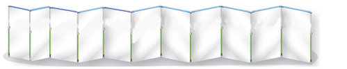 Curtain-Wall®, Master-Kit - 14.4 m Schutzwand