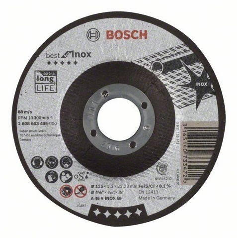 Gekröpft Bosch Inox Rapido 1,5mm