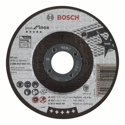 Gekröpft Bosch Inox Rapido 2,5mm