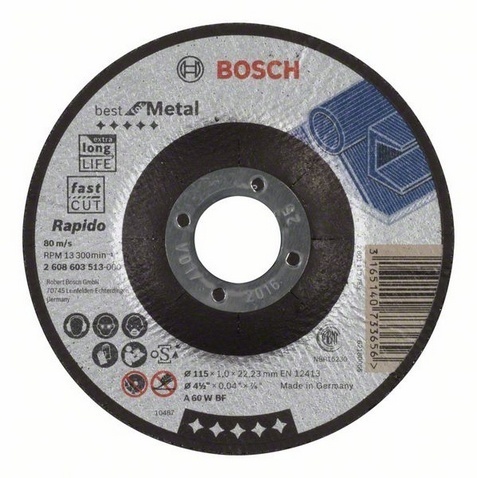 Gekröpft Bosch Best Metal 2,5mm